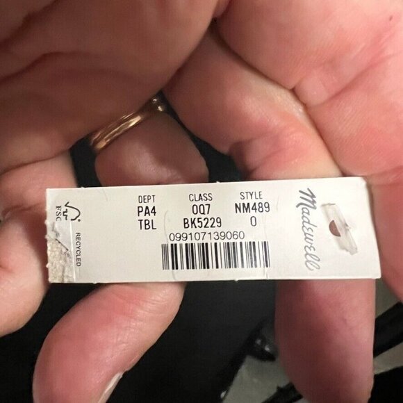 Madewell $148 Squareneck Wide Leg Sleeveless Jumpsuit Size 0 NM489 - Picture 5 of 6